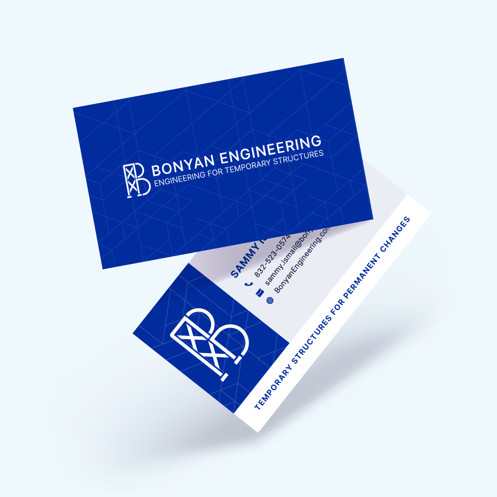 Bonyan Engineering Business cards Bonyan Engineering