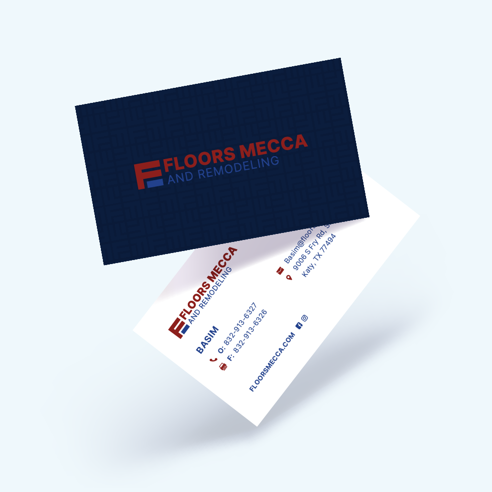 Floors mecca Business cards Floors Mecca