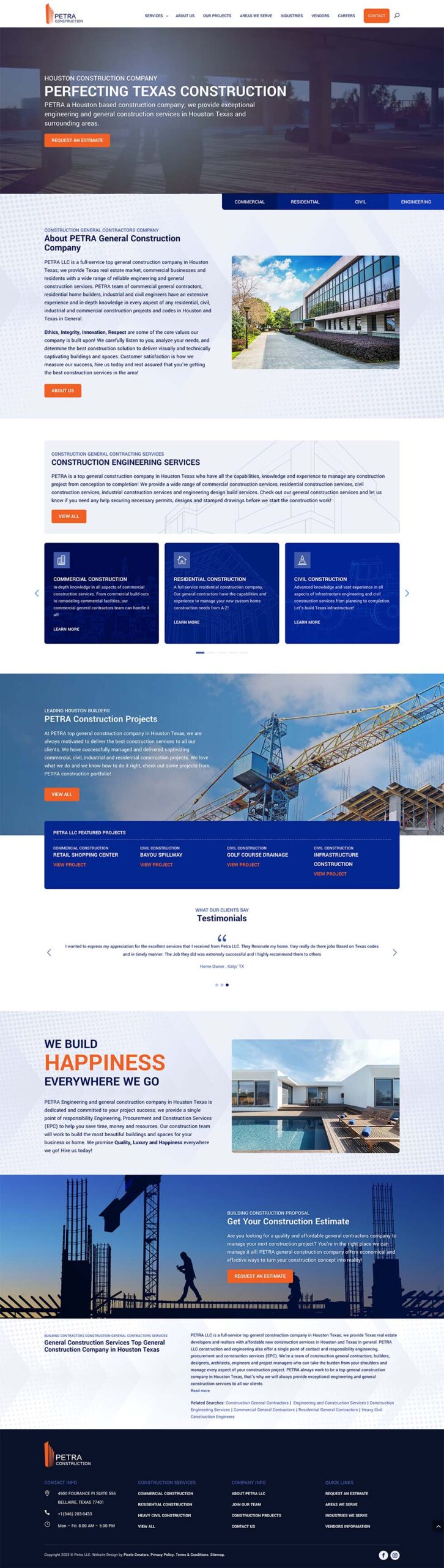 Petra homepage full img scaled Petra LLC Construction